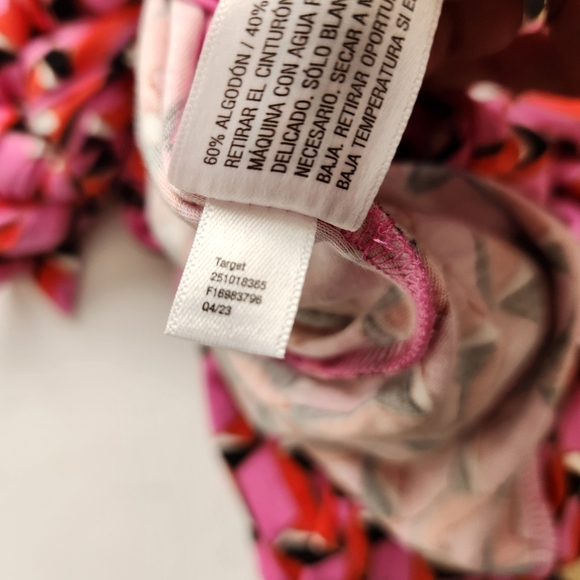 Diane von furstenberg halter jumsuit hippy geometric 70s print sz xs pink blk - Picture 7 of 9